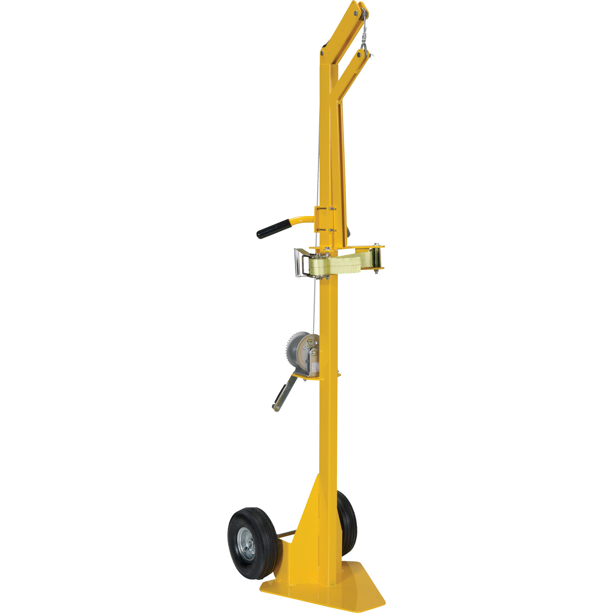 Vestil Portable Cylinder Lifter - 300-Lb. Capacity, Pneumatic Tires, Powder-Coated Steel, Model# CYL-LT-1-PN